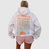 Sweat à capuche graphique - femme 'regardons le coucher de soleil'
