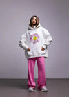 Sweat à capuche oversize avec motif canard - sweat décontracté pour femmes