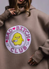 Sweat à capuche oversize avec motif canard - sweat décontracté pour femmes
