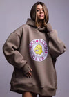 Sweat à capuche oversize avec motif canard - sweat décontracté pour femmes