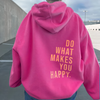 Sweat à capuche - pull décontracté féminin avec message inspirant