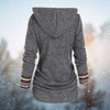 Sweat à capuche - pull en polaire à motif tribal pour femmes