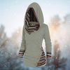 Sweat à capuche - pull en polaire à motif tribal pour femmes