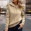 Sweat à capuche - pullover féminin tendance avec des manches ballons