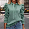 Sweat à capuche - pullover féminin tendance avec des manches ballons