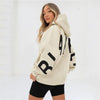 Sweat à capuche surdimensionné - chic et décontracté