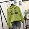 Sweat à capuche - sweat pour femmes avec imprimé sourire