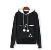 Sweat-shirt à capuche avec poche pour chiot - haut tendance pour femmes