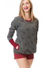 Sweat-shirt de maternité - sweat chic pour l'allaitement avec poche