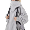 Sweatshirt oversize - hoodie noir pour femmes