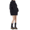 Sweatshirt oversize - hoodie noir pour femmes