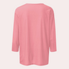 T-shirt à manches 3/4 pour femme - haut décontracté et tendance pour le quotidien