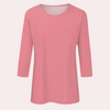 T-shirt à manches 3/4 pour femme - haut décontracté et tendance pour le quotidien