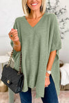 Top poncho - pull v-neck loose-fit chic pour femmes