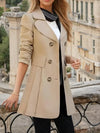 Trench-coat - design élégant à double boutonnage pour dames