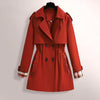 Trench-coat - élégant manteau ceinturé pour dames