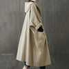 Trench coat - manteau trench oversized à capuche pour femmes