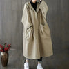Trench coat - manteau trench oversized à capuche pour femmes