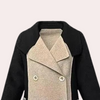 Trench long noir - manteau élégant pour femmes