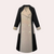 Trench long noir - manteau élégant pour femmes