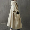 Trench oversize - manteau long tendance pour femmes avec poches