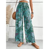 Pantalons larges pour femmes à imprimé vintage - style bohème décontracté