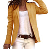 Blazer ajusté pour femmes - veste élégante à manches longues, bleu clair - pour le bureau et les sorties décontractées