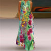 Robe maxi florale pour femmes - tenue d'été vibrante et légère pour les garden parties et sorties décontractées