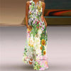 Robe maxi florale pour femmes - tenue d'été vibrante et légère pour les garden parties et sorties décontractées