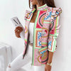Veste zippée pour femmes - casual tendance avec motifs et détails volants