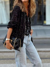 Veste bomber à sequins - blouson tendance pour femmes