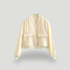 Veste bomber cropped pour femme - un extérieur stylé à boutons