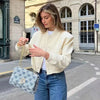 Veste bomber cropped pour femme - un extérieur stylé à boutons