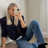 Veste bomber cropped pour femme - un extérieur stylé à boutons