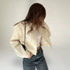 Veste bomber cropped pour femme - un extérieur stylé à boutons