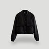 Veste bomber cropped pour femme - un extérieur stylé à boutons