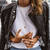Veste en cuir biker - élégante veste noire pour femmes