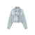 Veste en denim courte - élégante veste en jean bleu clair pour femmes