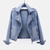 Veste en denim - élégant blouson biker pour femmes