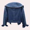 Veste en denim - extérieure tendance bleue pour femmes