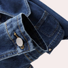 Veste en denim - extérieure tendance bleue pour femmes