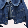 Veste en denim - extérieure tendance bleue pour femmes