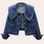 Veste en denim - extérieure tendance bleue pour femmes