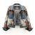 Veste en denim florale - veste vintage stylée pour femmes