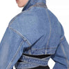 Veste en denim - style cropped tendance pour femmes