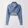 Veste en denim - style cropped tendance pour femmes