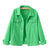 Veste en denim vert - vêtement décontracté tendance pour femmes