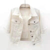 Veste en denim - veste cropped tendance pour femme
