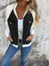 Veste en denim - veste zipée tendance pour femmes au design original