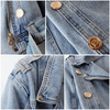 Veste en jean - chic blouson biker court pour femmes